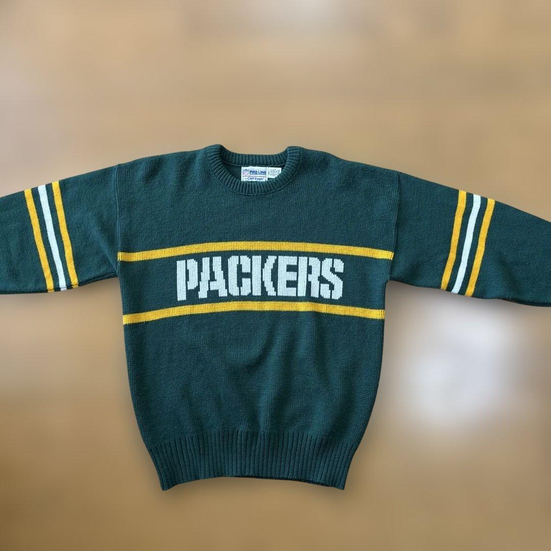 希少80s USA製NFLオフィシャル PACKERSニットセーター 好デザイン