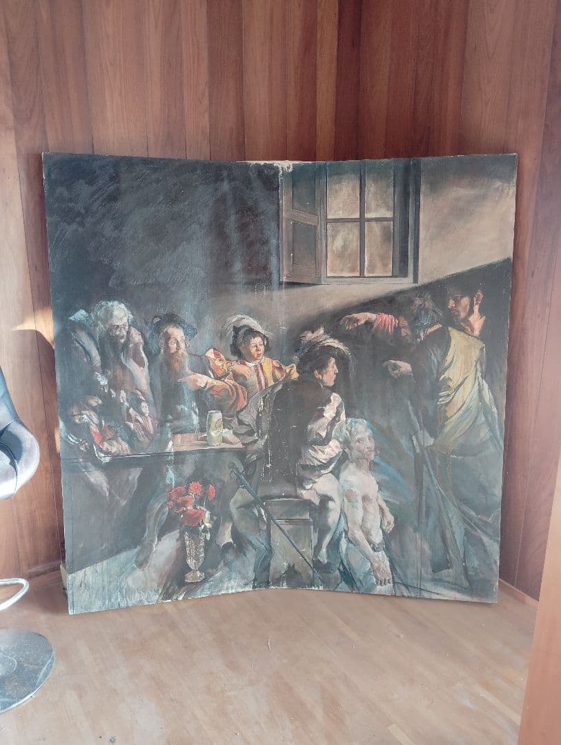 「酒と薔薇の日々」古典的油彩画 人物画162x162cm