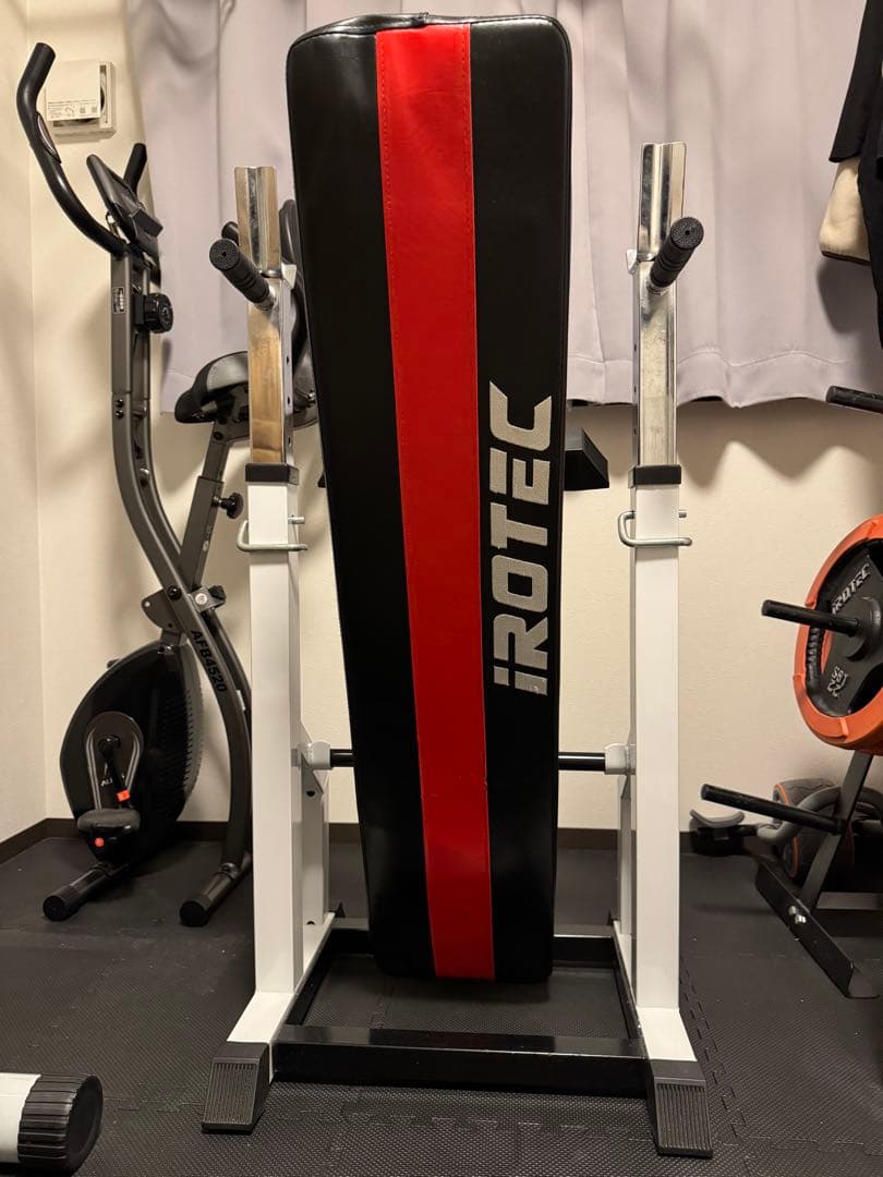 【福岡市中央区引取限定】iROTEC トレーニングベンチ プレートラックセット