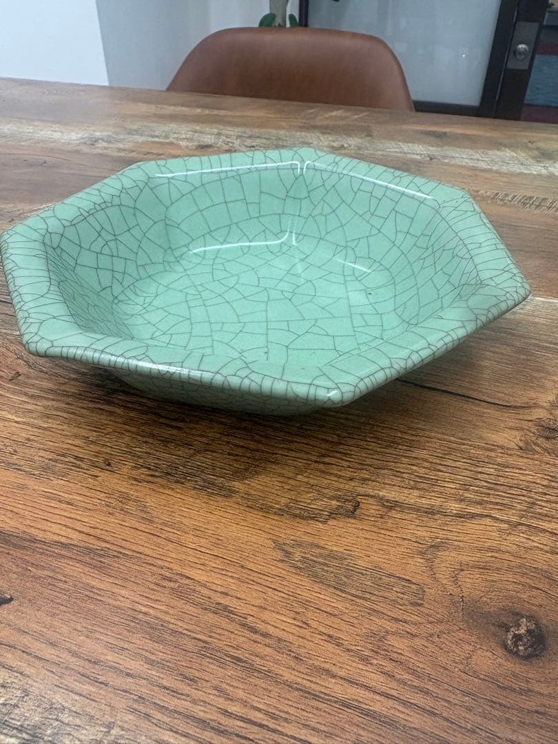 陶芸家　人間国宝　中島宏　青磁　お皿