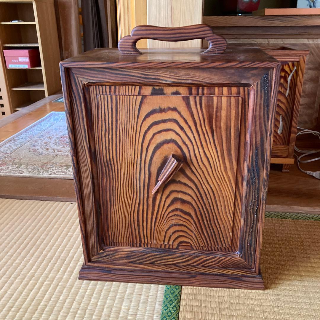 木製寄木細工収納ボックス