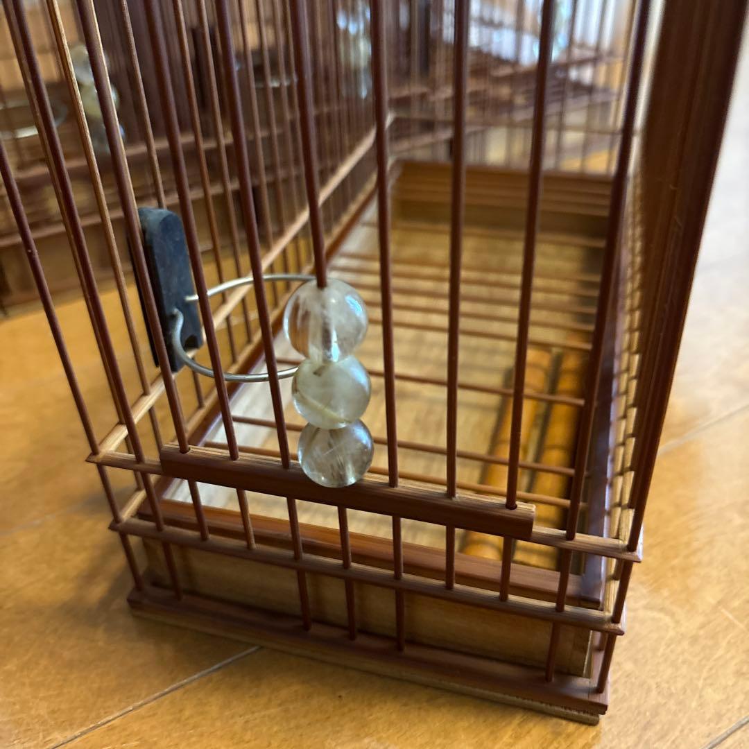 メジロ籠 鳥籠 150年物 未使用品 名人籠