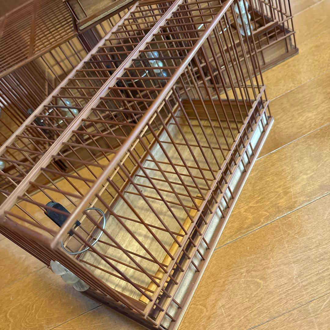 メジロ籠 鳥籠 150年物 未使用品 名人籠