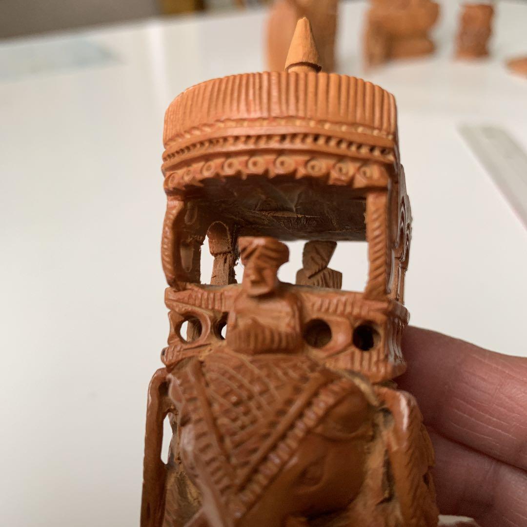 [希少] 白檀　エレファント　透かし彫り