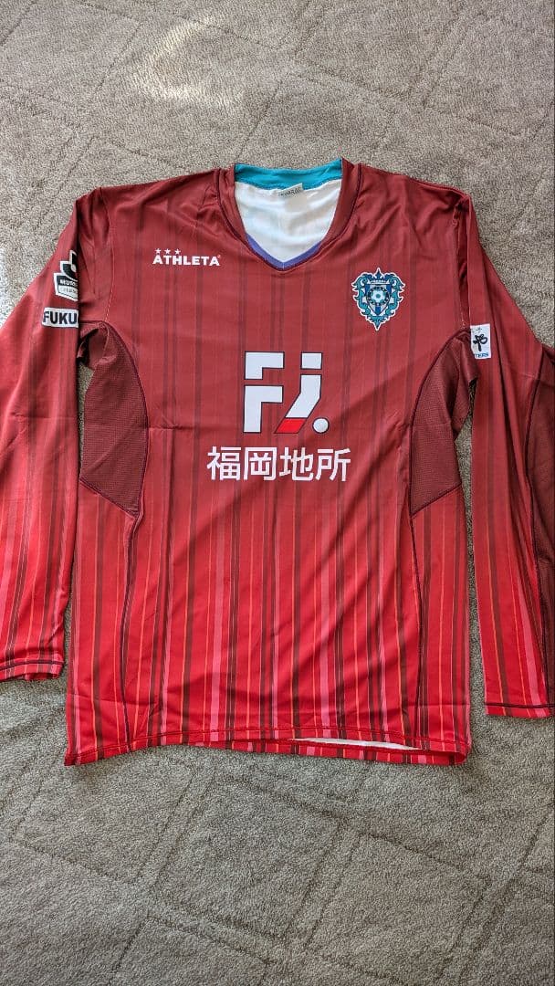 【週末値下げ】アビスパ福岡　長袖　2017　1st　XO　背番号　なし