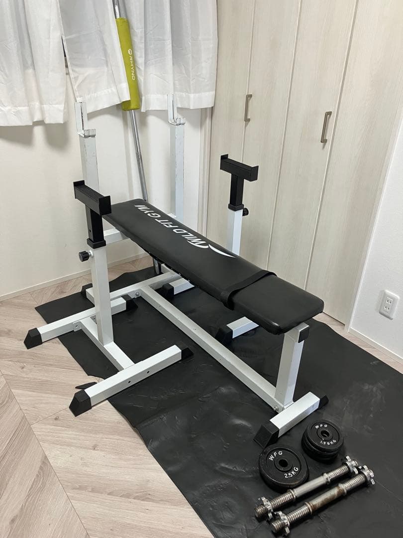 【引き取り限定】WILD FIT ベンチプレス台 セーフティーバー　セット