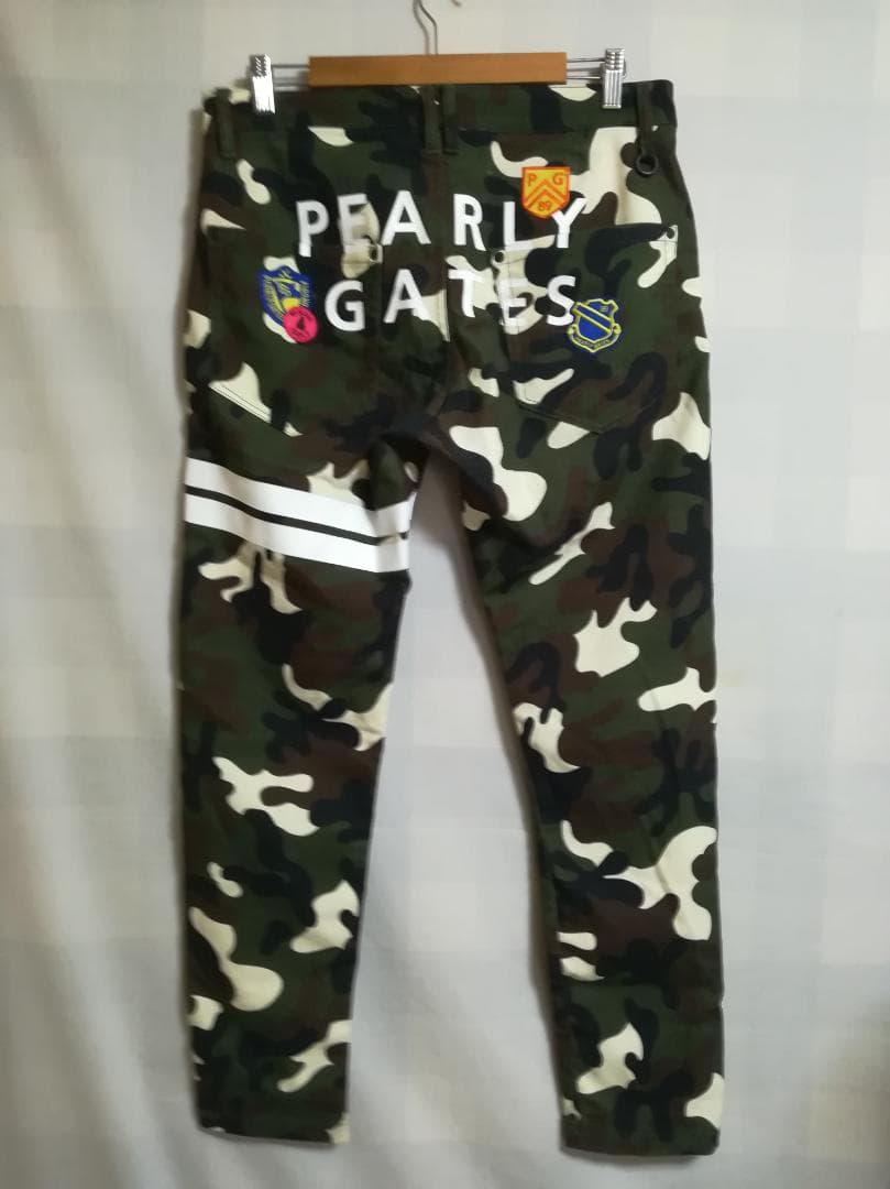 PEARLY GATES 30周年記念モデル カールカール カモ柄プリントパンツ