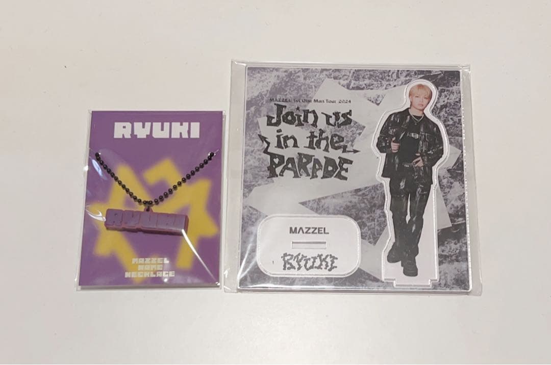 MAZZEL　PARADE　アクスタ　ver.2　ラバーネックレス　RYUKI