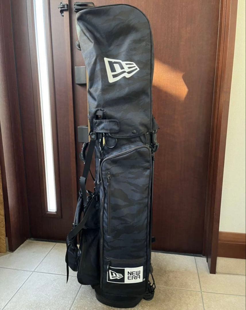 NEWERA キャディーバッグ　スタンド式　タイガーストライプカモネイビー