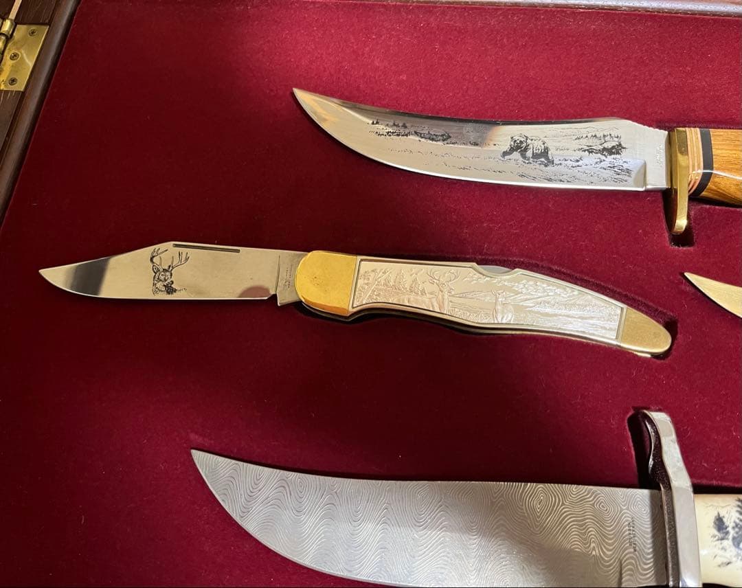 ドイツ製 ゾーリンゲン 飾りナイフ 12本セット 額入り 鍵付き