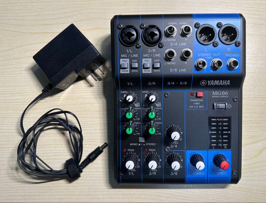 YAMAHA【アナログミキサー】MG06