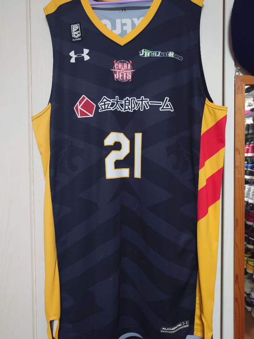 元CHIBA JETS GAVIN EDWARDS サイン入り　3rdユニ