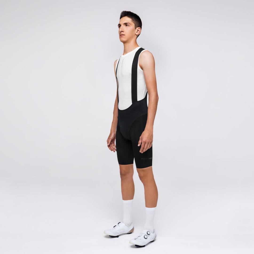 新品ビブショーツ　SUAREZ　Unique　ブラック（S）