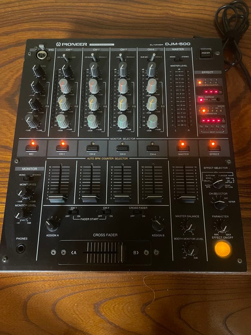 Pioneer DJM-500 4チャンネルDJミキサー