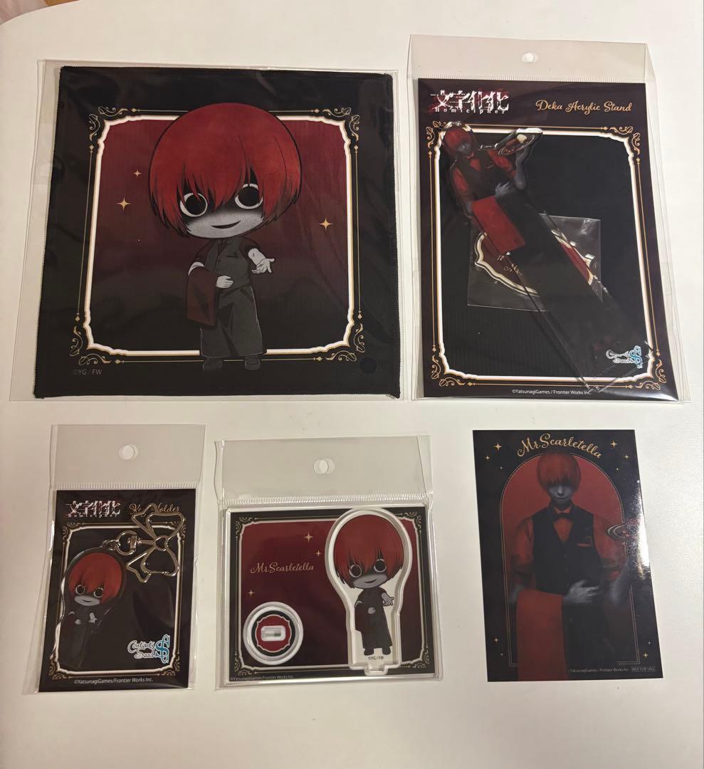 カード　アクリルスタンド　アクキー　ミニタオル 文字化化カフェ 赤い傘の男