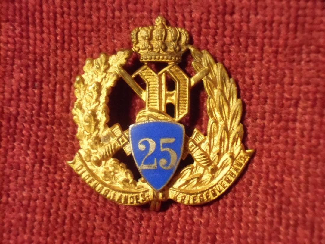 Ｗワイマールドイツ軍＊オルデンブルク自由州＊在郷軍人会２５年メンバー章（実物）