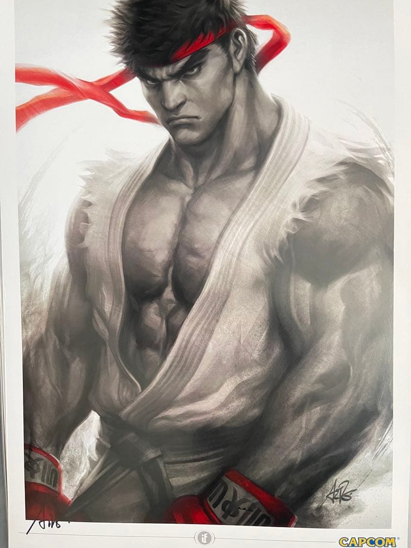 ストリートファイター リュウポスターby Artgermサイン入り