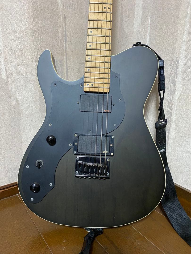 FGN ブラック エレキギター　フジゲン　左利き　レフティ