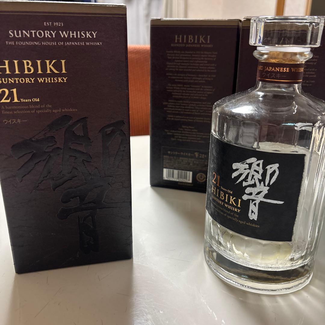響 21年 ウイスキー 空瓶 箱付 未洗浄