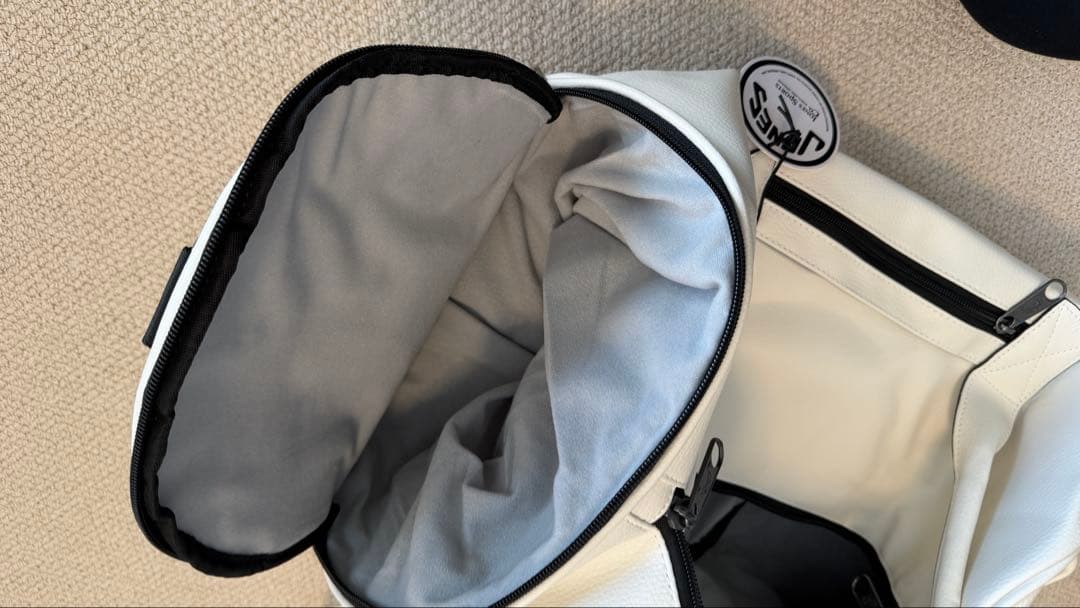 JONES ゴルフ　ボストンバッグ ホワイト レア刺繍付