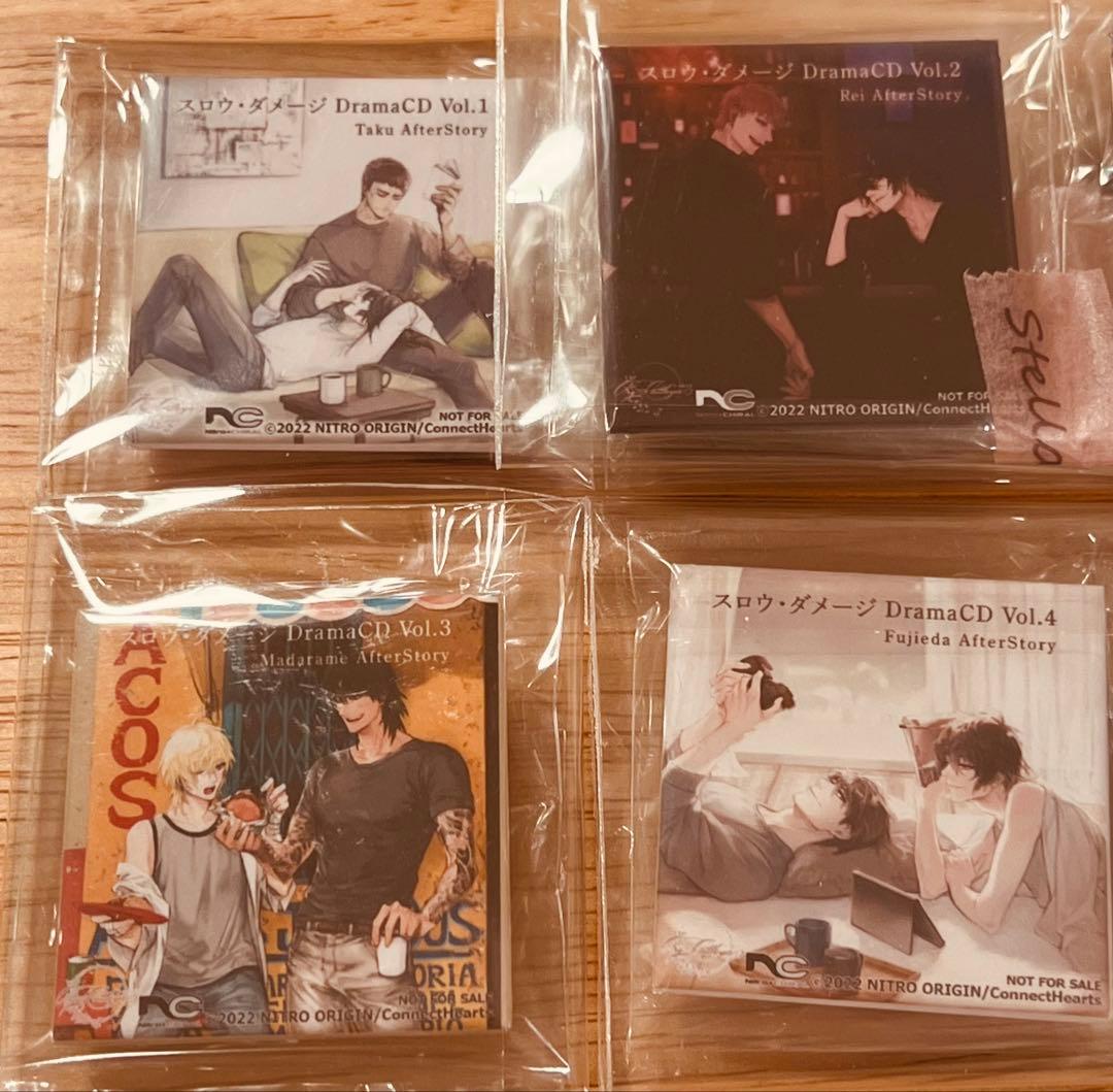 スロウダメージ ドラマCD ステラワース特典 スクエア缶バッジ