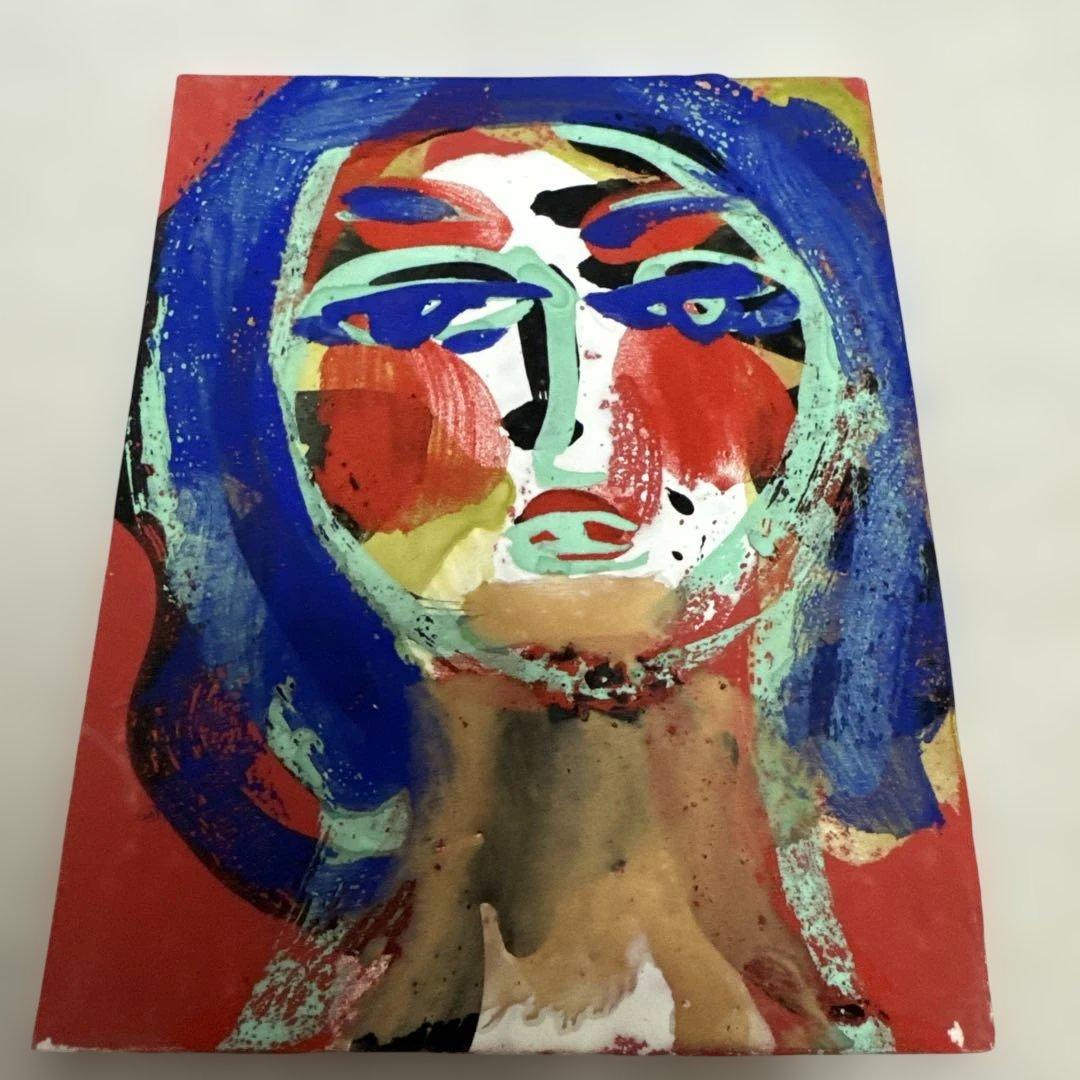 水野朝 油彩画 1972年作