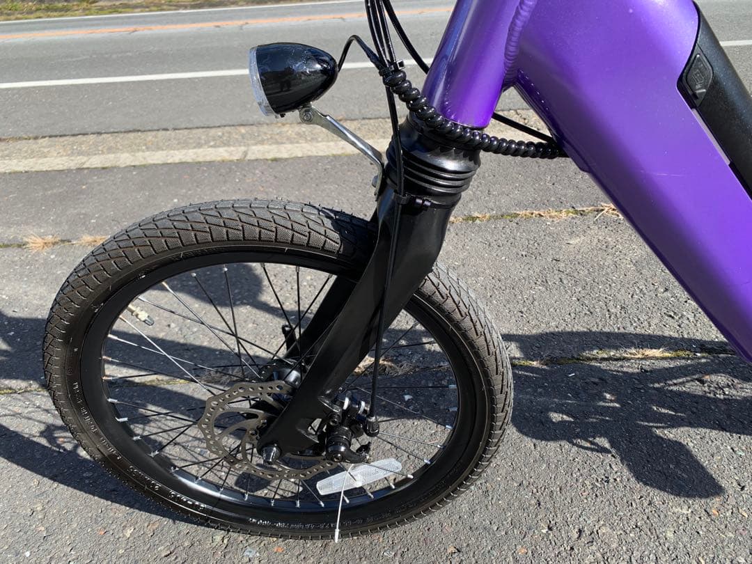 【動作確認済】送料無料 ディスク式折りたたみ電動自転車9.6Ah 7速20インチ