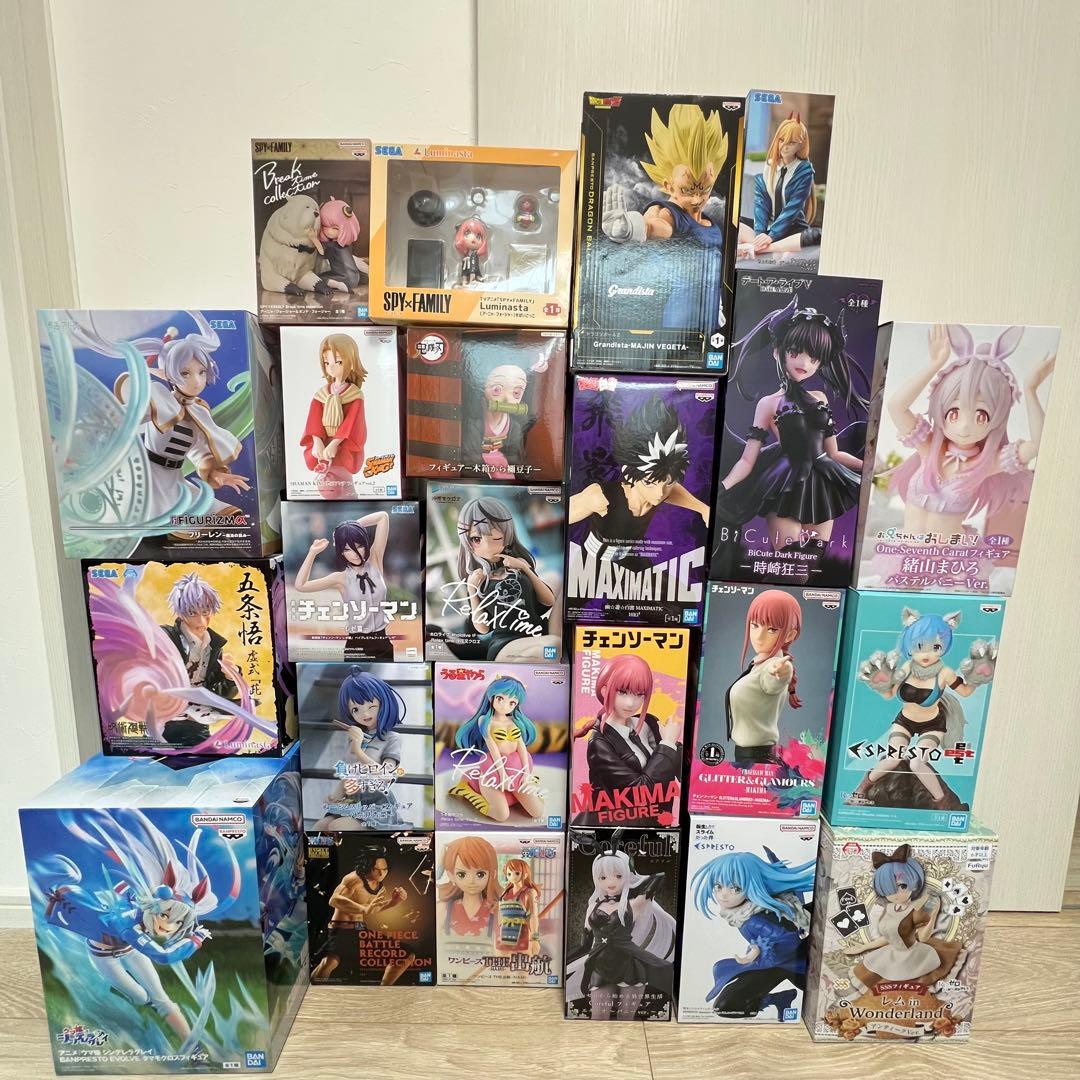 人気フィギュア24個まとめ売り（ドラゴンボール、ワンピース、レゼ、美少女など）②