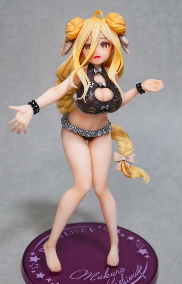 【リペイント】 Coreful フィギュア 星宮六喰 水着ver 黒イメージ