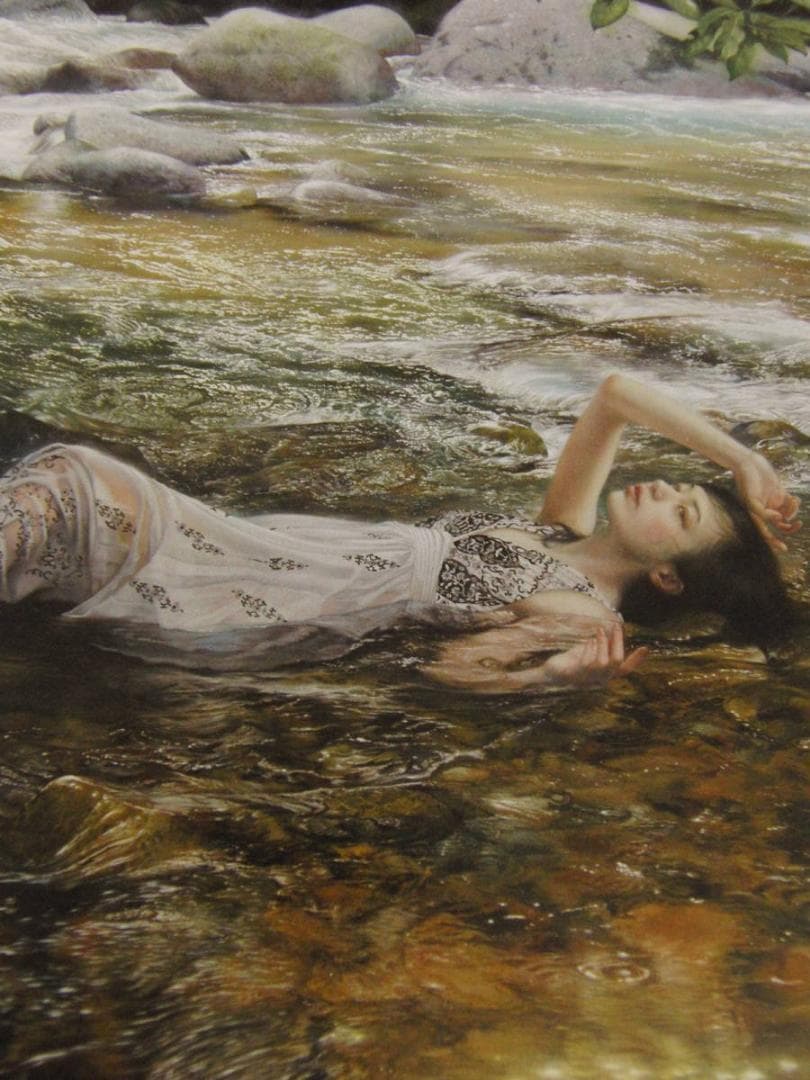 鶴友那、【ながれとどまりうずまききえる】、希少な額装用画集より、厳選