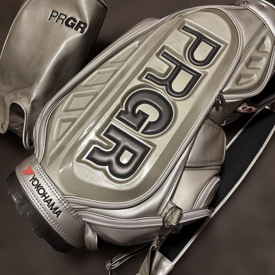 PRGR ゴルフバッグ シルバー　ツアーモデル　プロギア　キャディバック