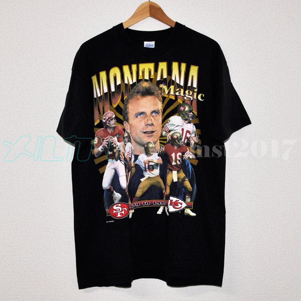 【ヴィンテージ 古着】NFL SALEM ジョーモンタナ Tシャツ 引退