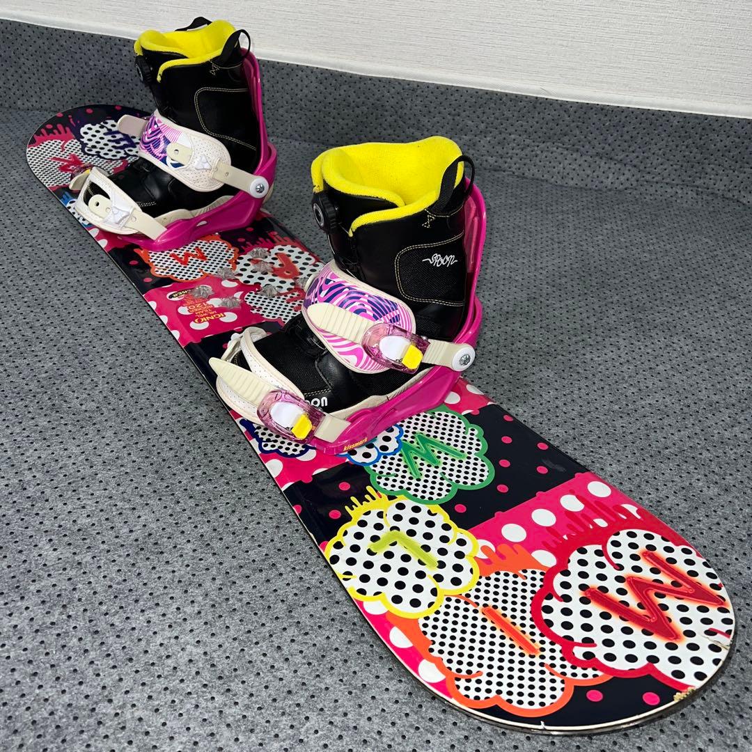 １０回使用 キッズスノーボード 120cm IGNIO×バイン×ブーツ