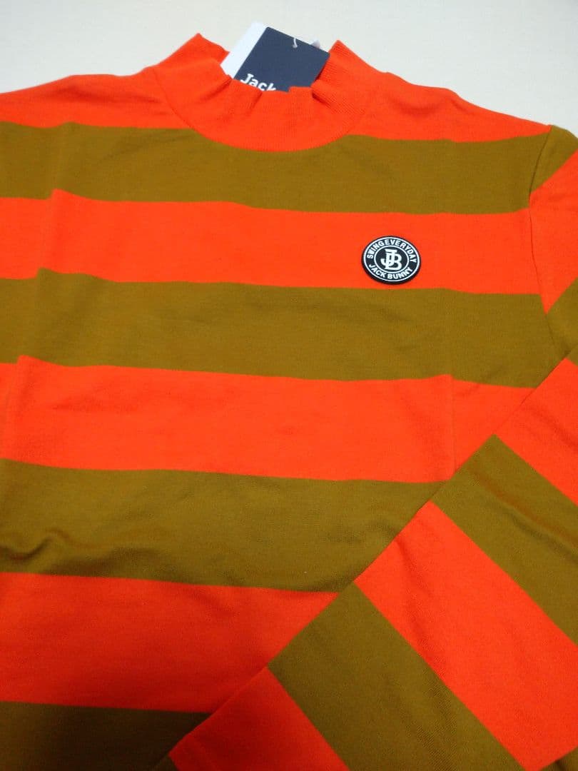 5サイズL メンズ ゴルフウェア ジャックバニー 長袖 新品 モックネック