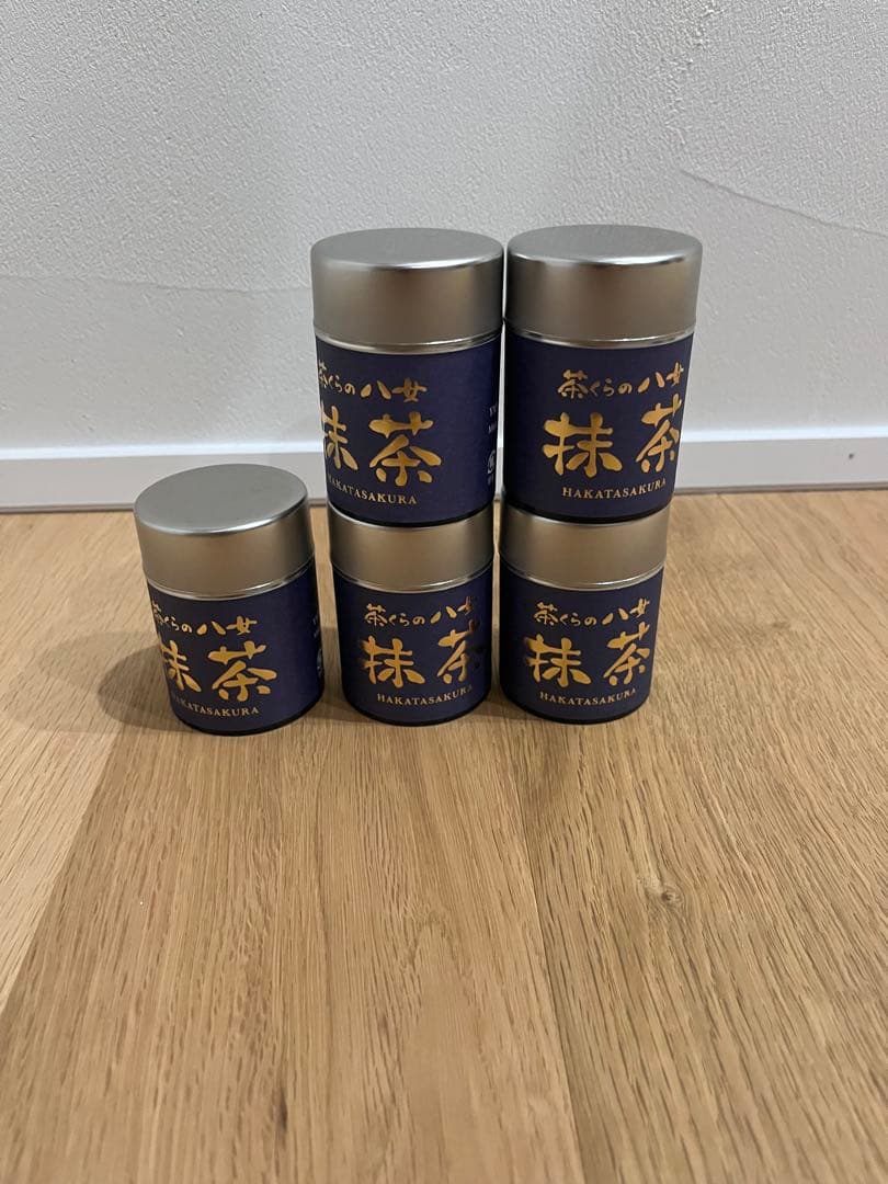 新品未開封　八女抹茶　茶くらの八女抹茶　20g×5缶　西福製茶
