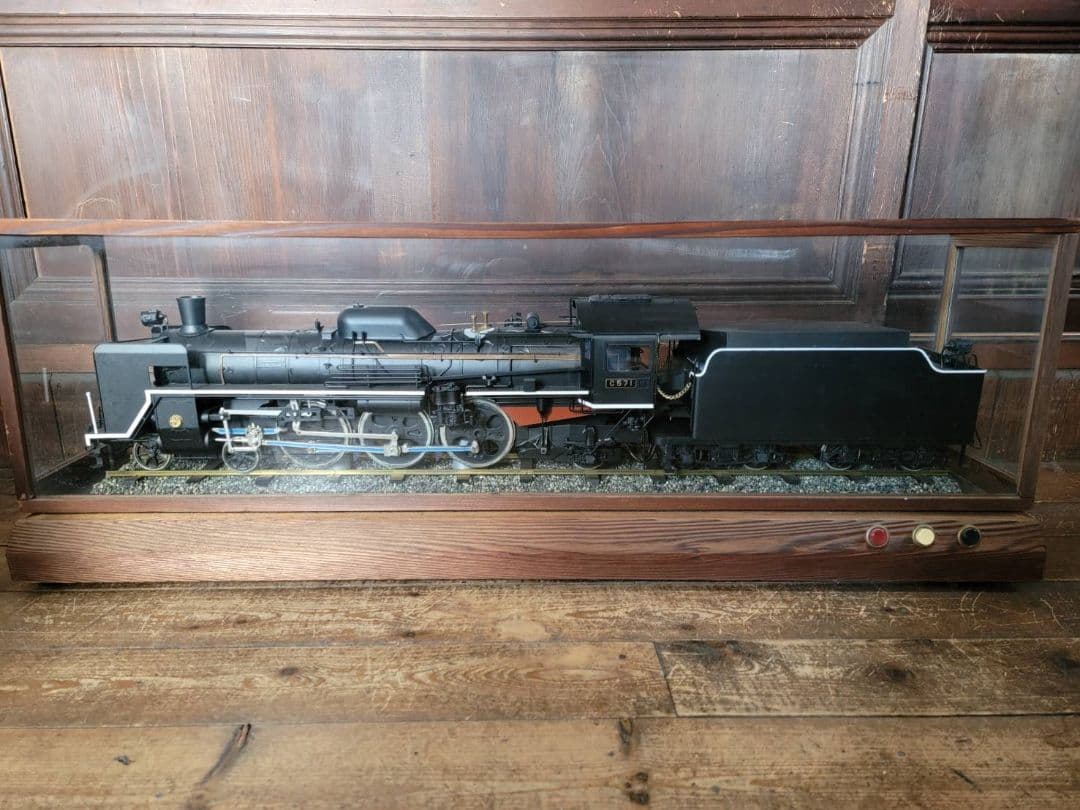 ポニョ蒸気機関車 C571型 車輪駆動 ライト点灯 アンティーク