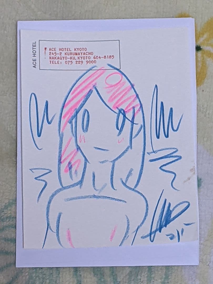 天野タケル 直筆カラードローイング原画