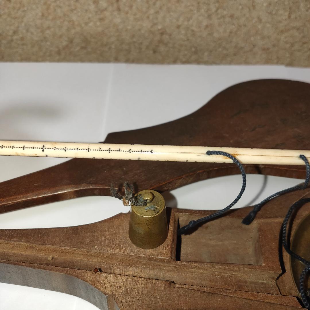 レトロアンティーク分銅 測り量り　竿はかり　天秤竿　秤吊り秤 薬秤 古民具古道具