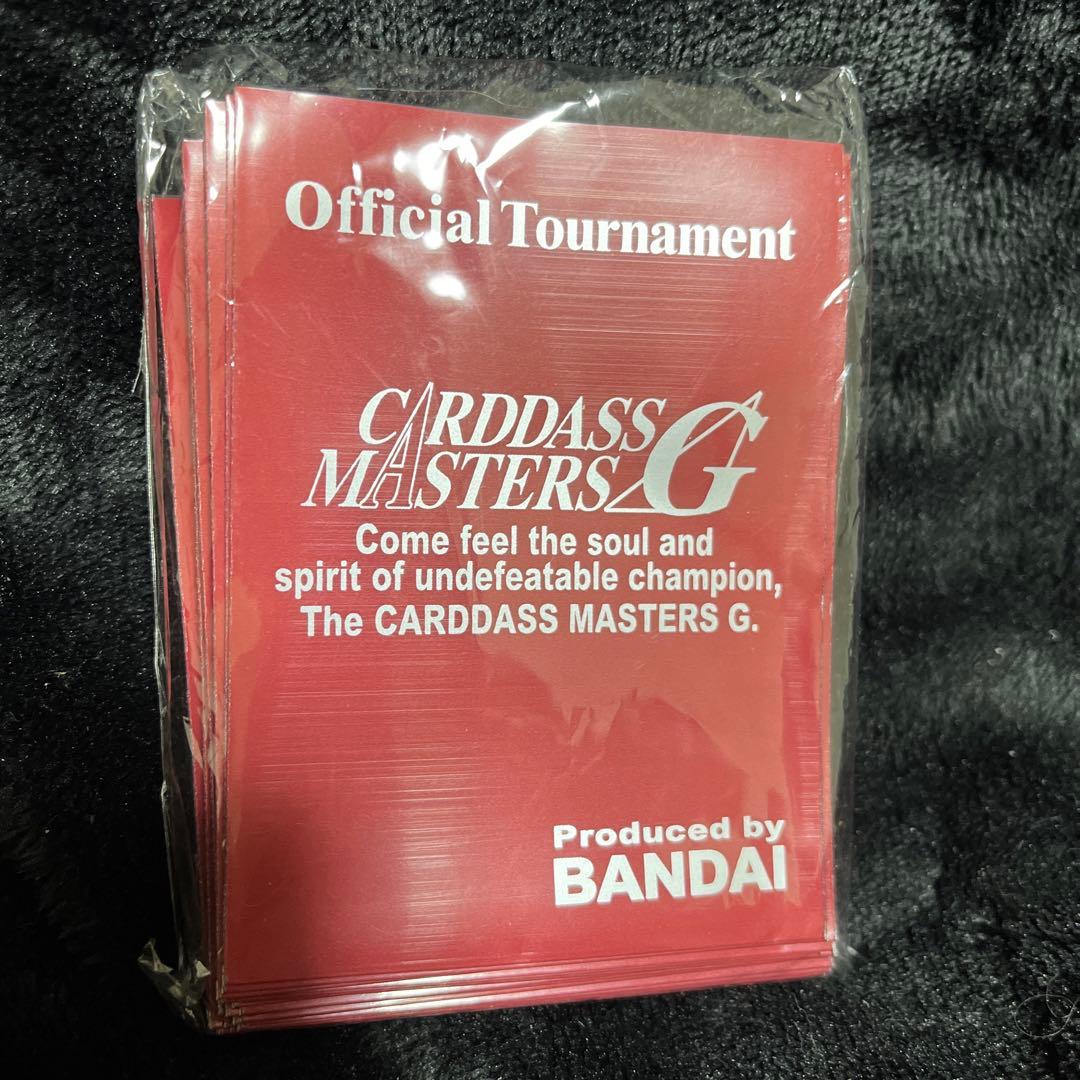 超希少品 カードダスマスターズG オフィシャルトーナメントスリーブ(赤)