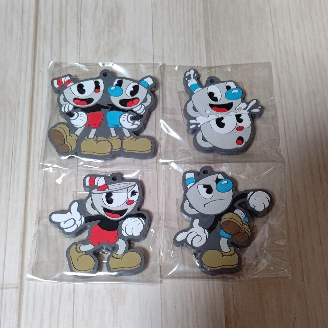 【新品・未開封】カップヘッド　スクエア缶バッジ、ラバーマスコット　まとめ売り