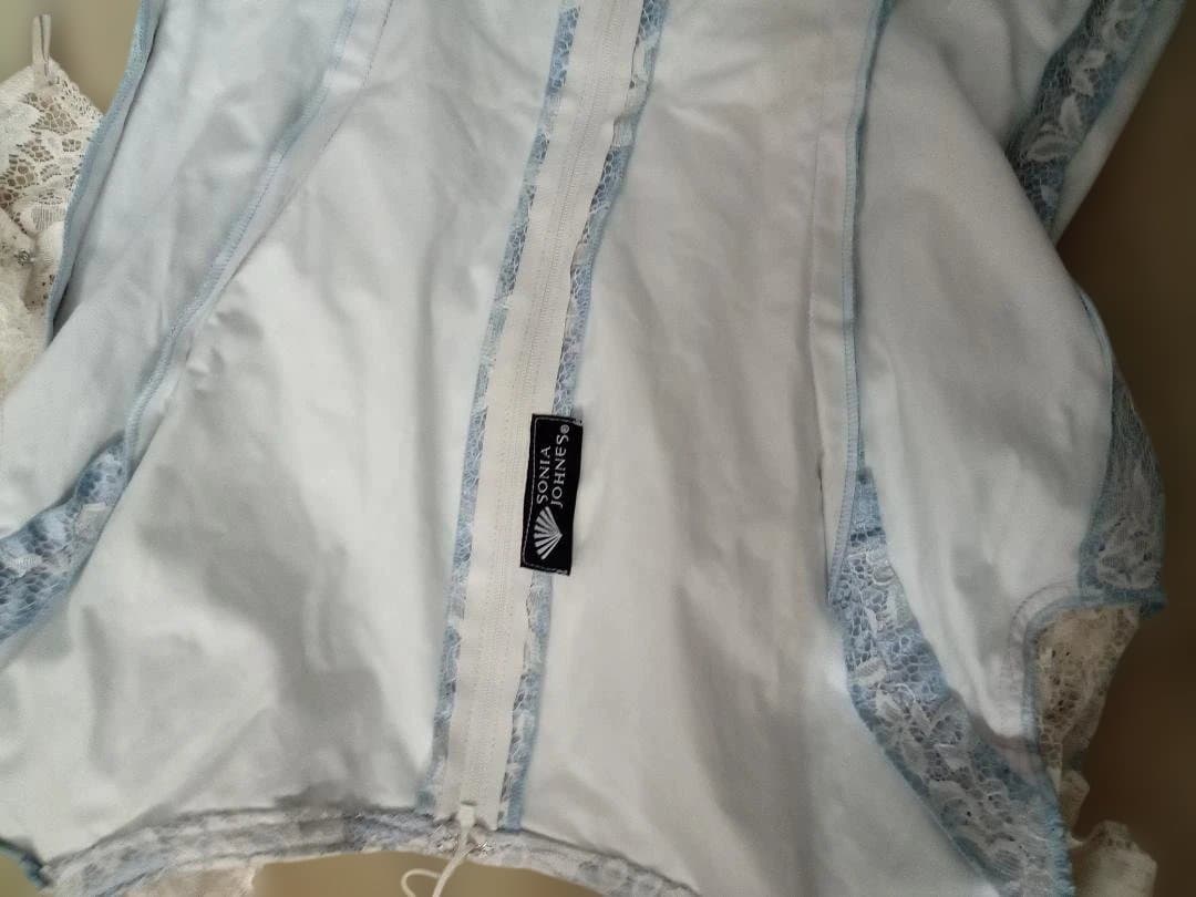 フラメンコドレス ライトブルー レース