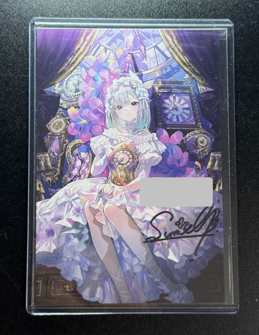 花芽すみれ 直筆サイン ポストカード 7周年記念