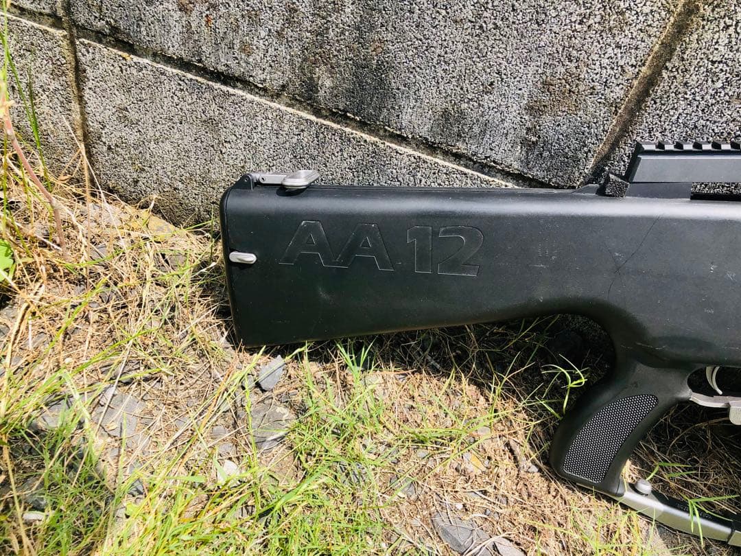 東京マルイ　電動ショットガン　AA-12 ドラムマガジン　専用マウント装着　中古