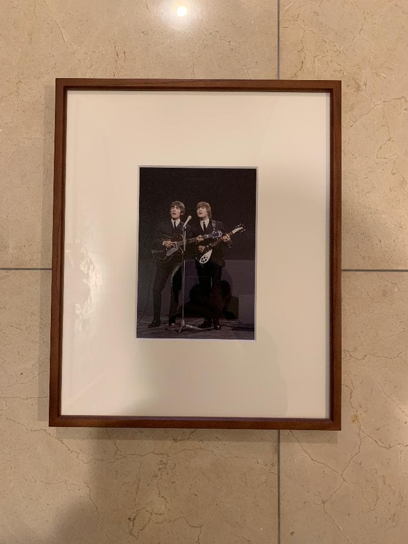 ビートルズ Beatles ジョージ　ジョン 写真 フォト 額縁