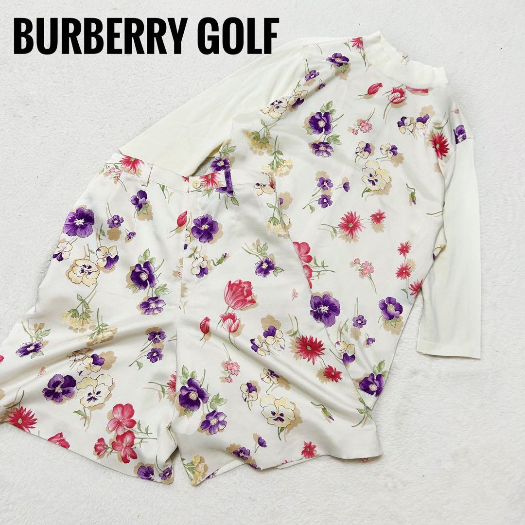 バーバリーゴルフ　ボタニカル　花柄　ウェア　セットアップ