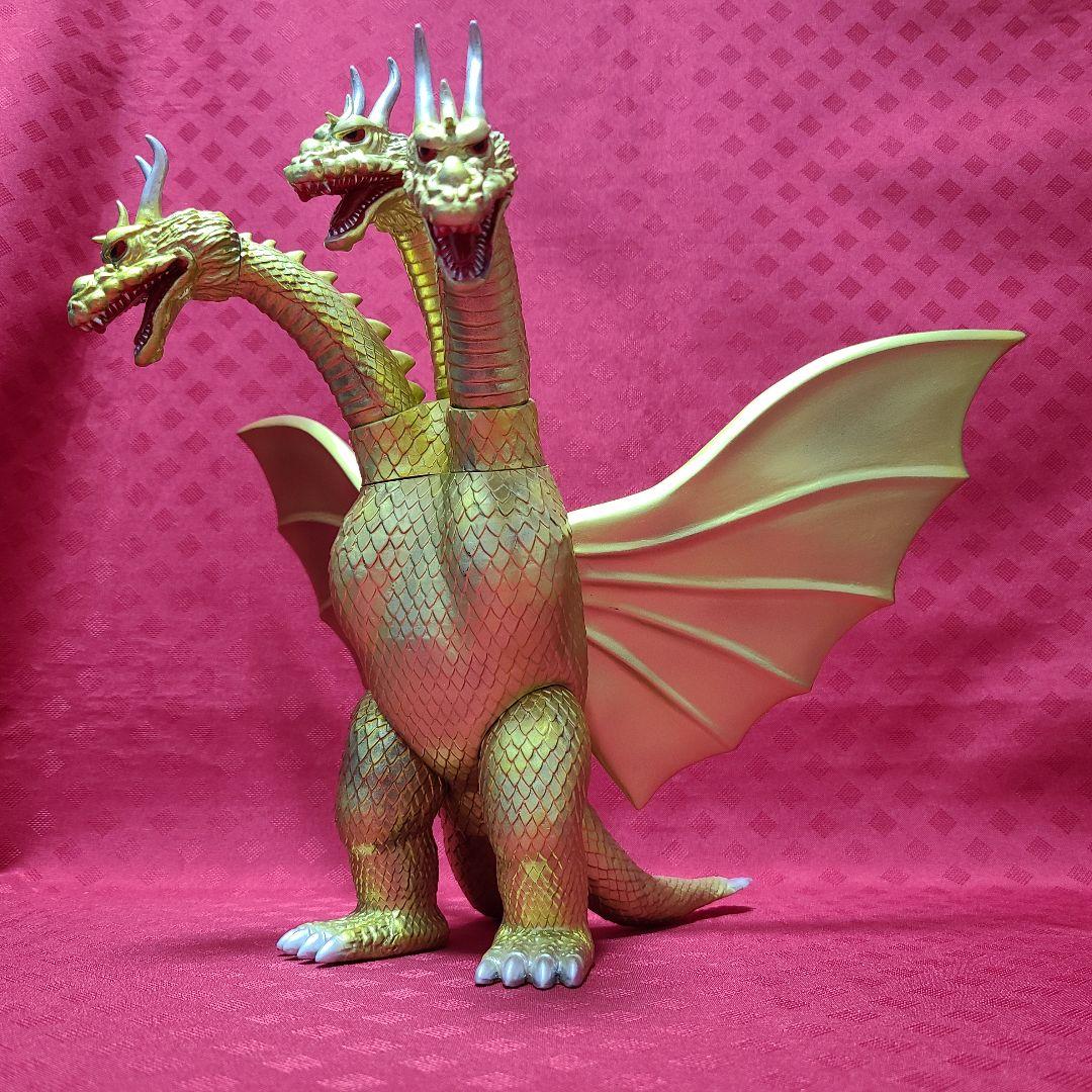 【ジャンク】 マーミット キングギドラ ソフビ MARMIT 東宝