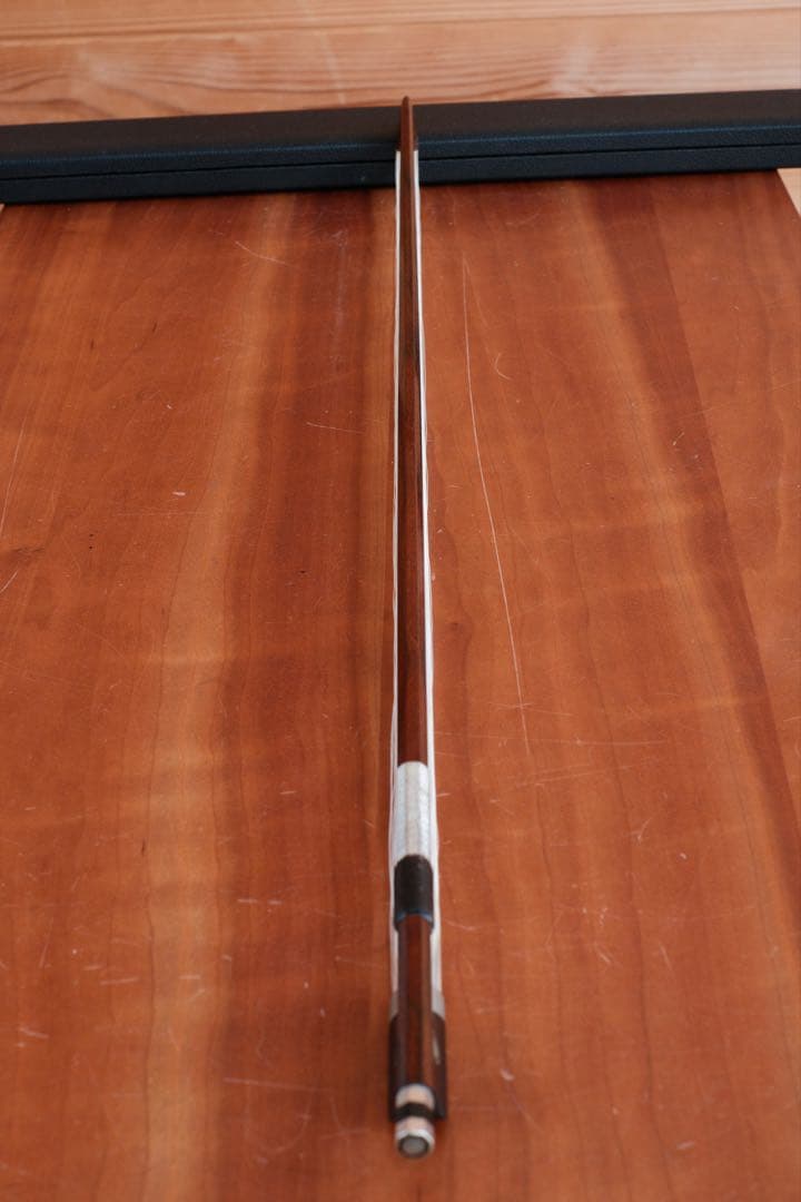 【ハードケース付】チェロ弓 F.Vincent A Lyon（角弓） 81.1g