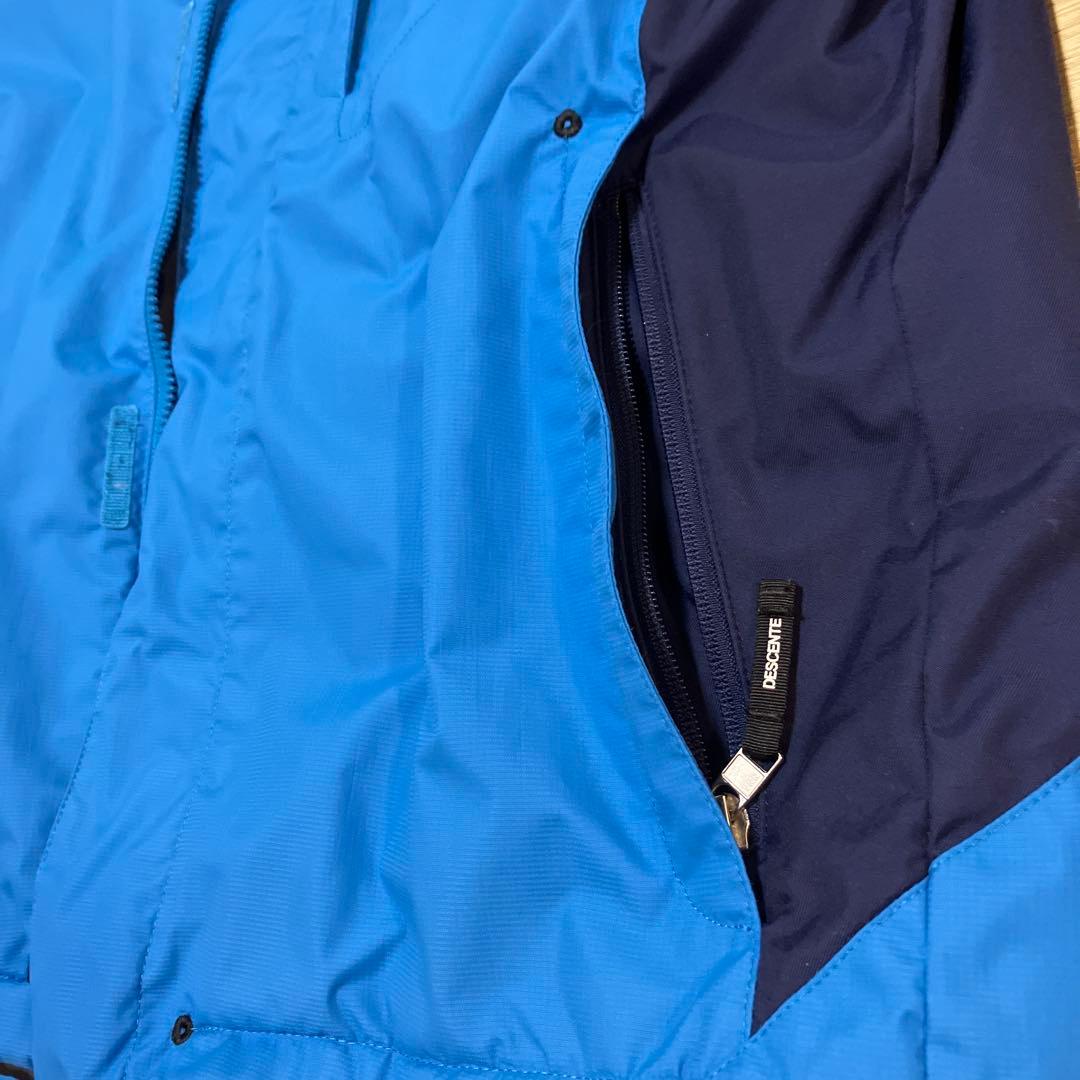DESCENTE スキー スノーボードウェア 上下セット 男性用 青