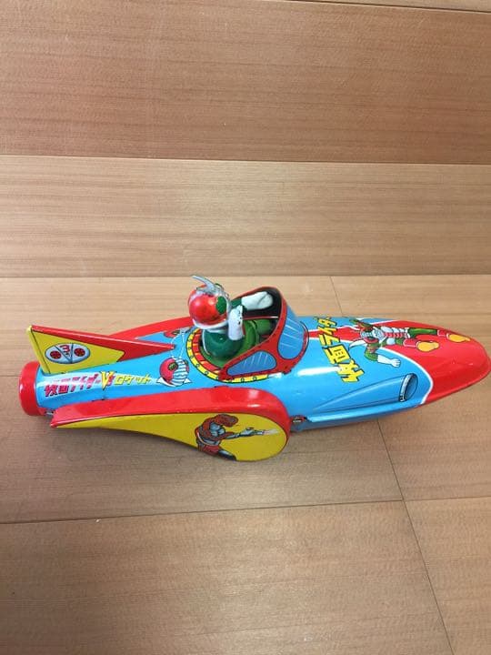 仮面ライダーブリキ‼️希少ロケット　❗️ブリキ玩具希少当時物❗️