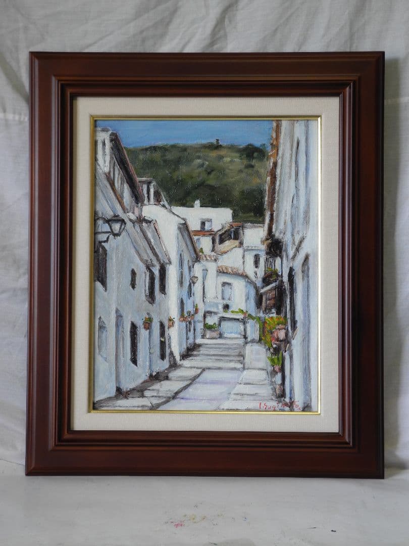 油絵ミハスの街角